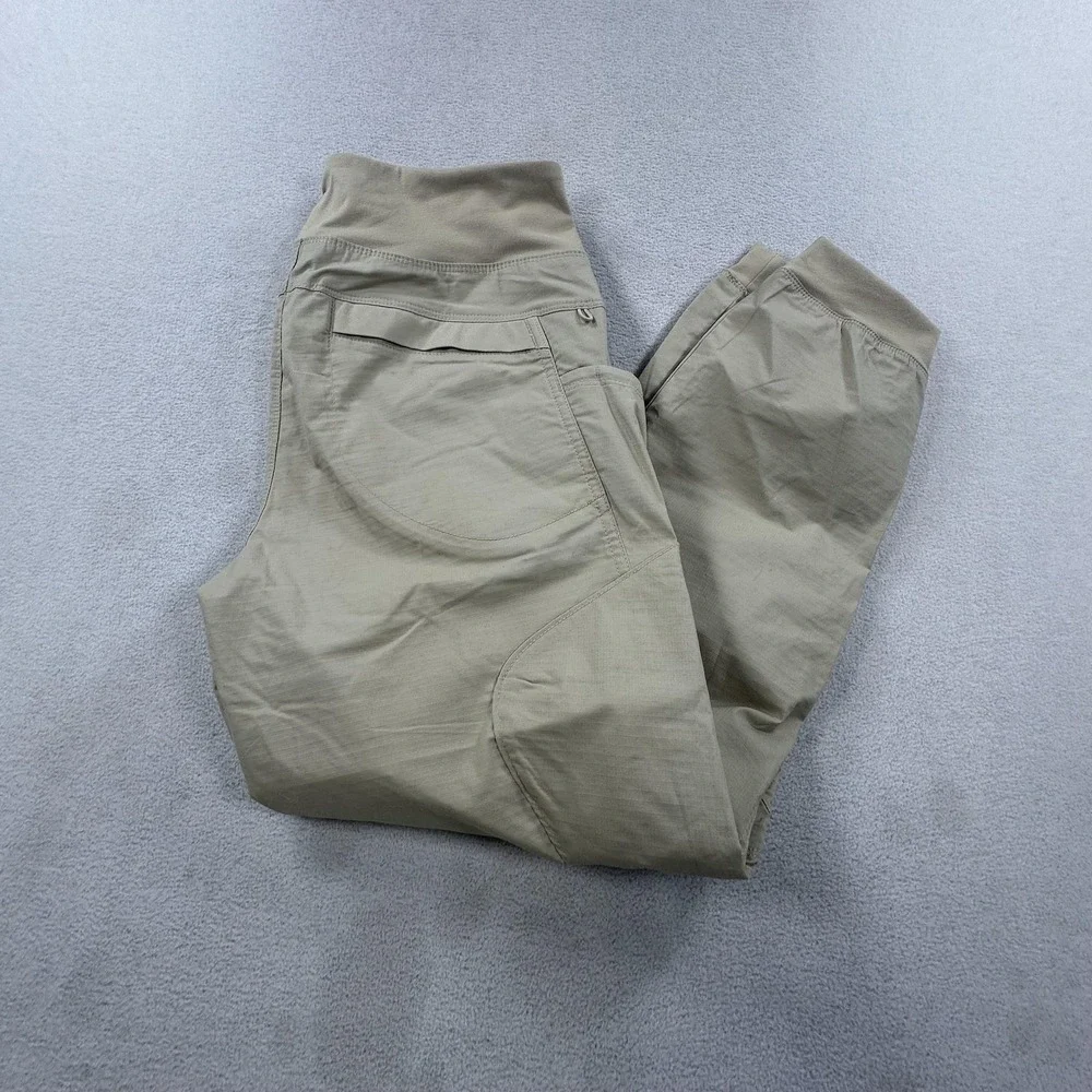 PrAna Kanab Ripstop Pants Womens XL Beige Jogger Cargo Hiking Outdoor Stretch